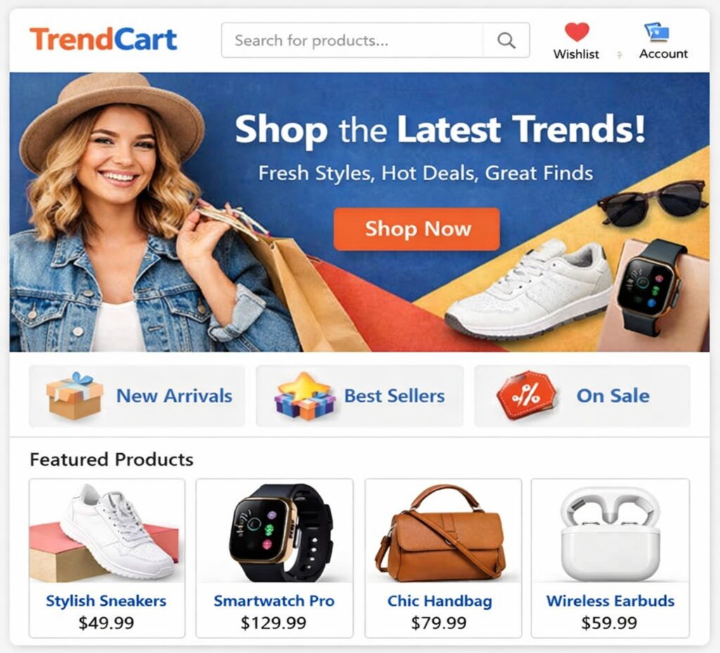 trend cart web screen shot 5